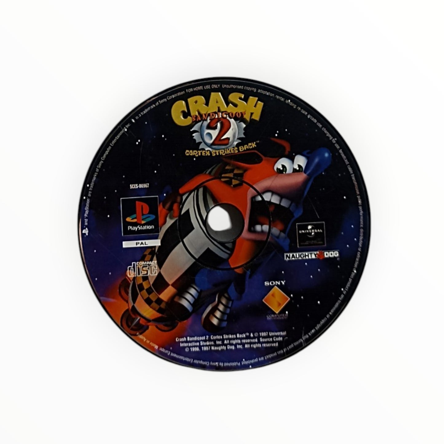 Crash Bandicoot 2 PS1 disque seul