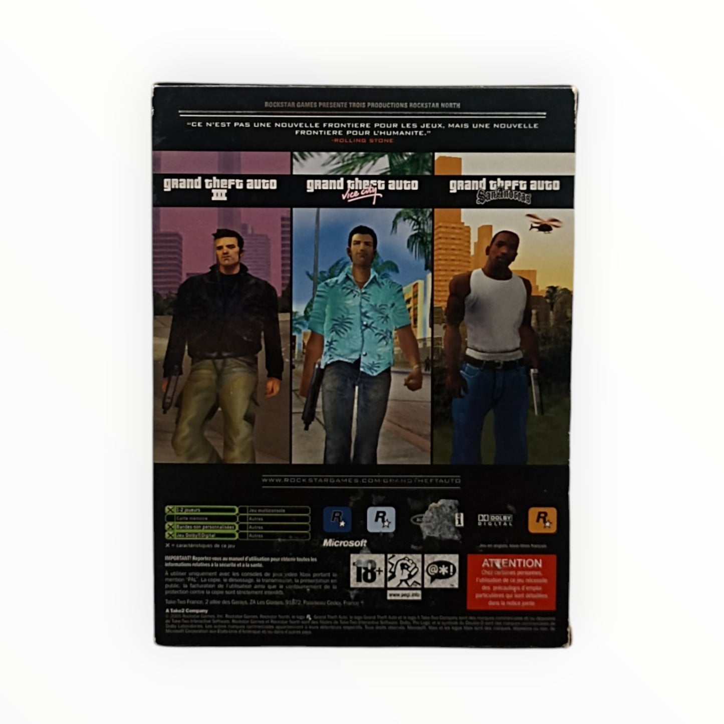 Grand Theft Auto The Trilogy Xbox complet