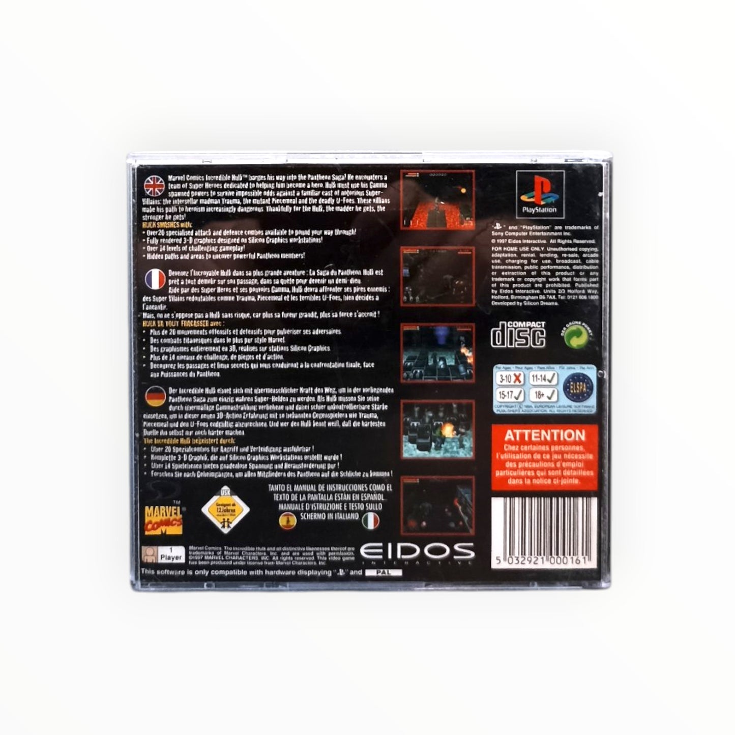 The Incredible Hulk The Pantheon Saga PS1