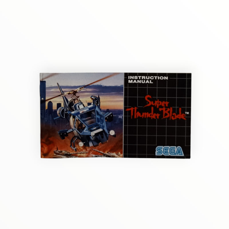 Super Thunder Blade Notice Sega