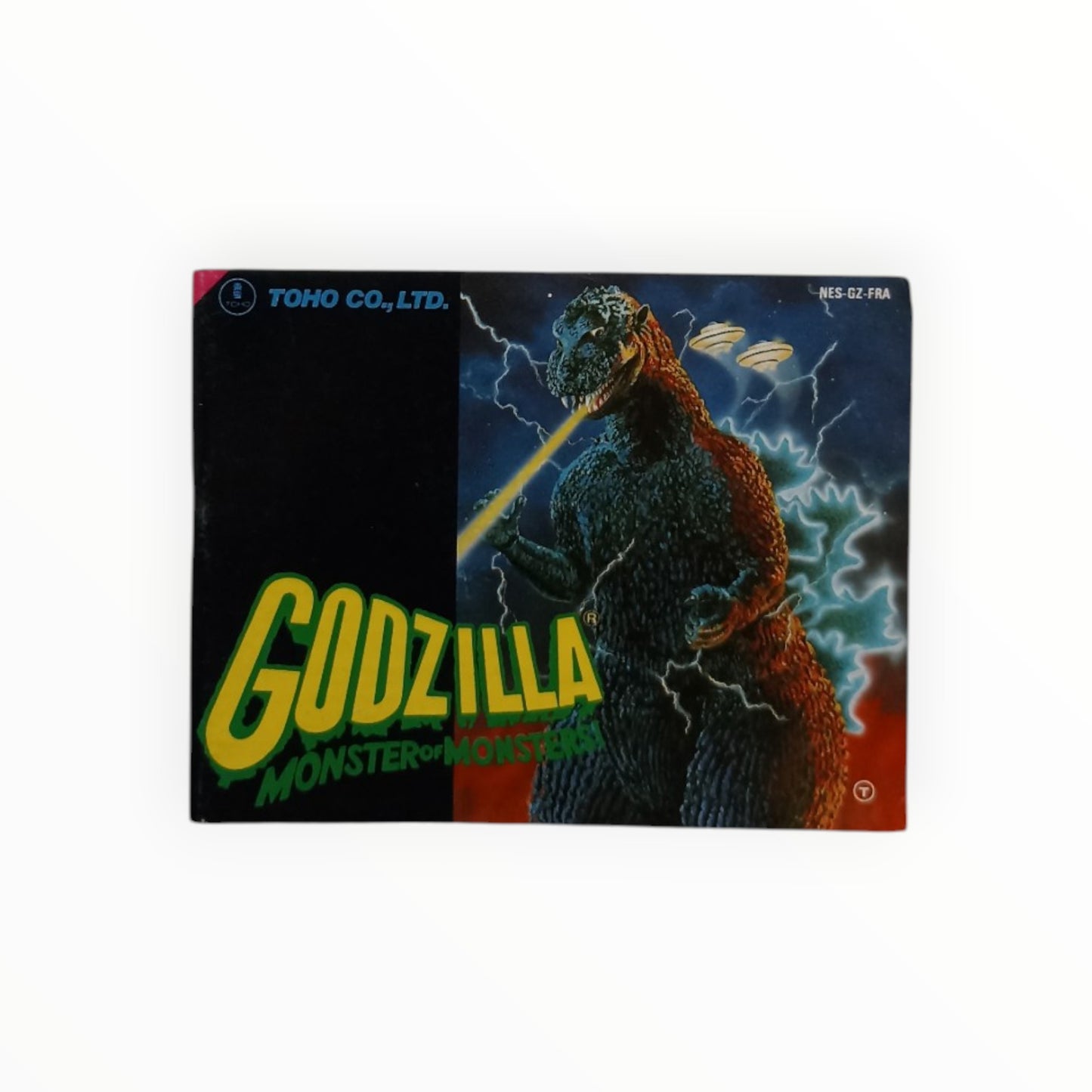 Godzilla Monster of Monsters Notice NES