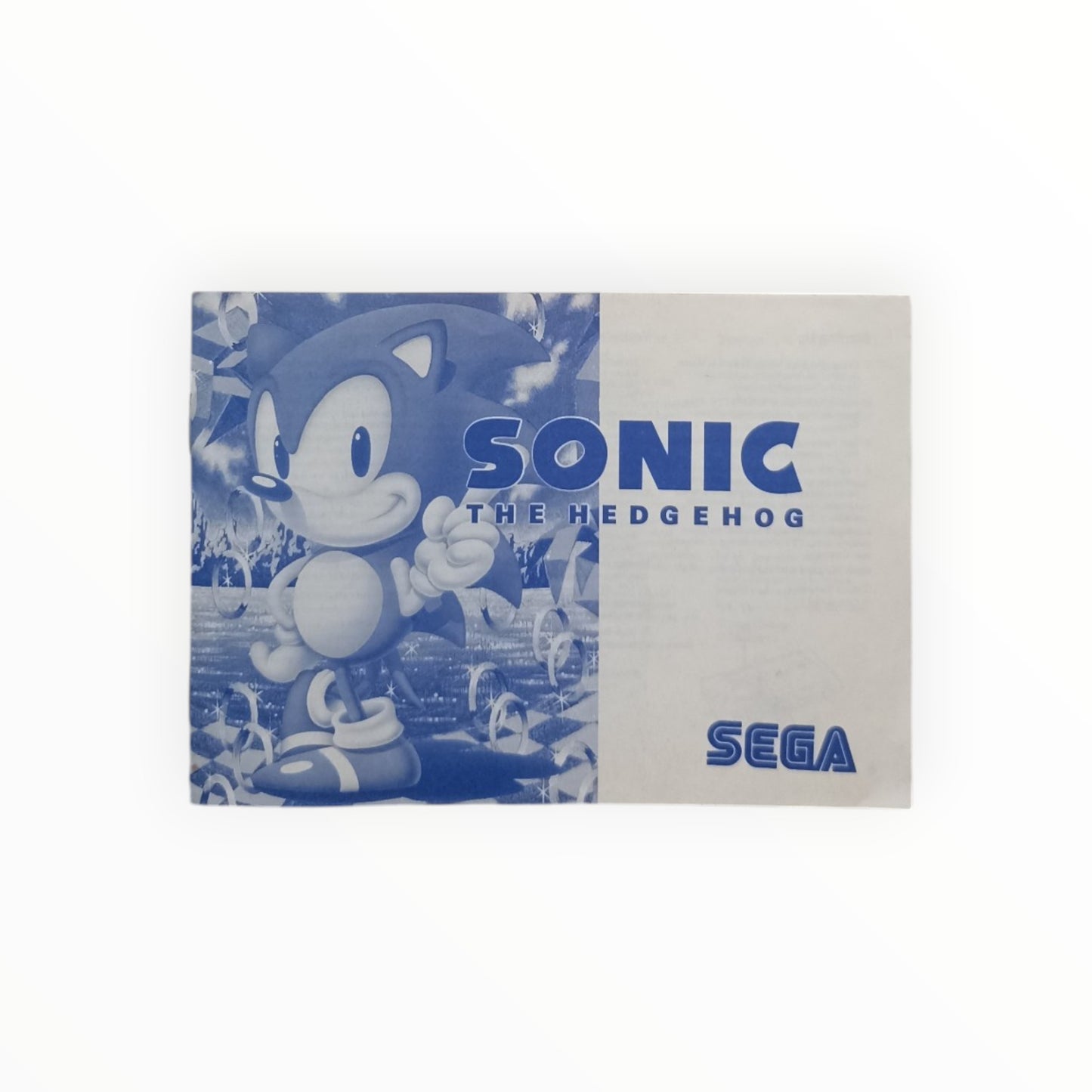 Sonic The Hedgehog Notice Sega Master System