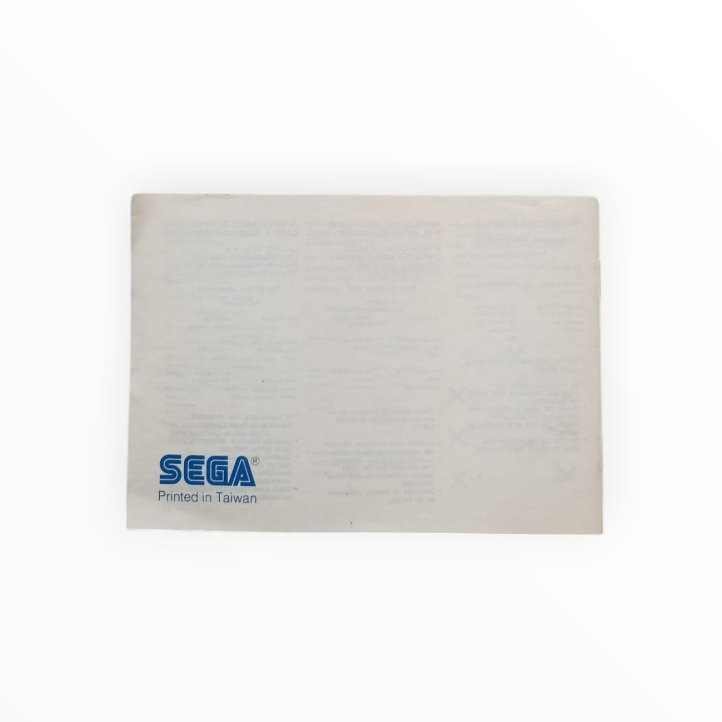 Marksman Shooting Trap Shooting Safari Hunt Notice Sega Master System