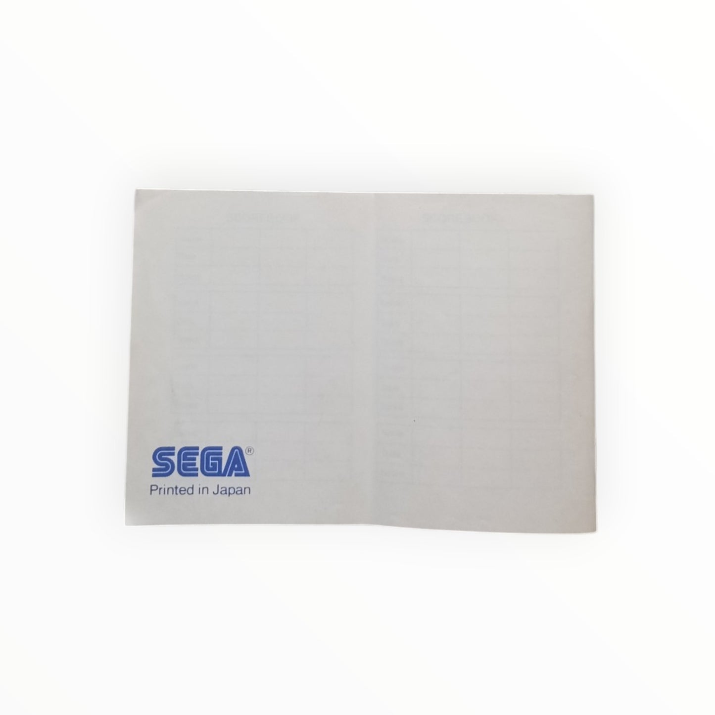Rescue Mission Notice Sega Master System