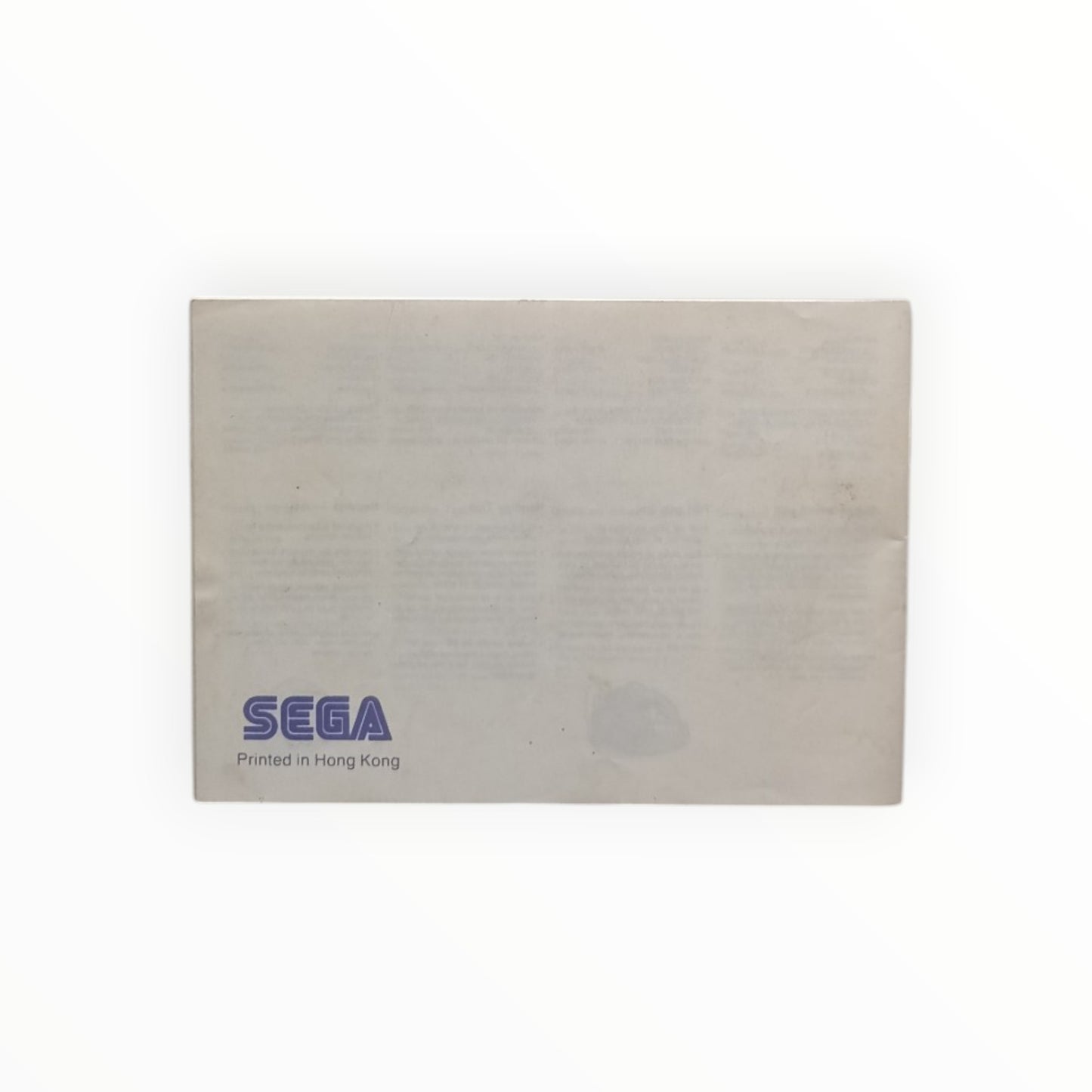 Hang-On Notice Sega Master System