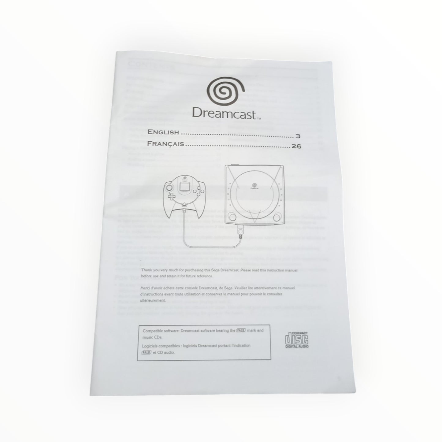 Notice Sega Dreamcast