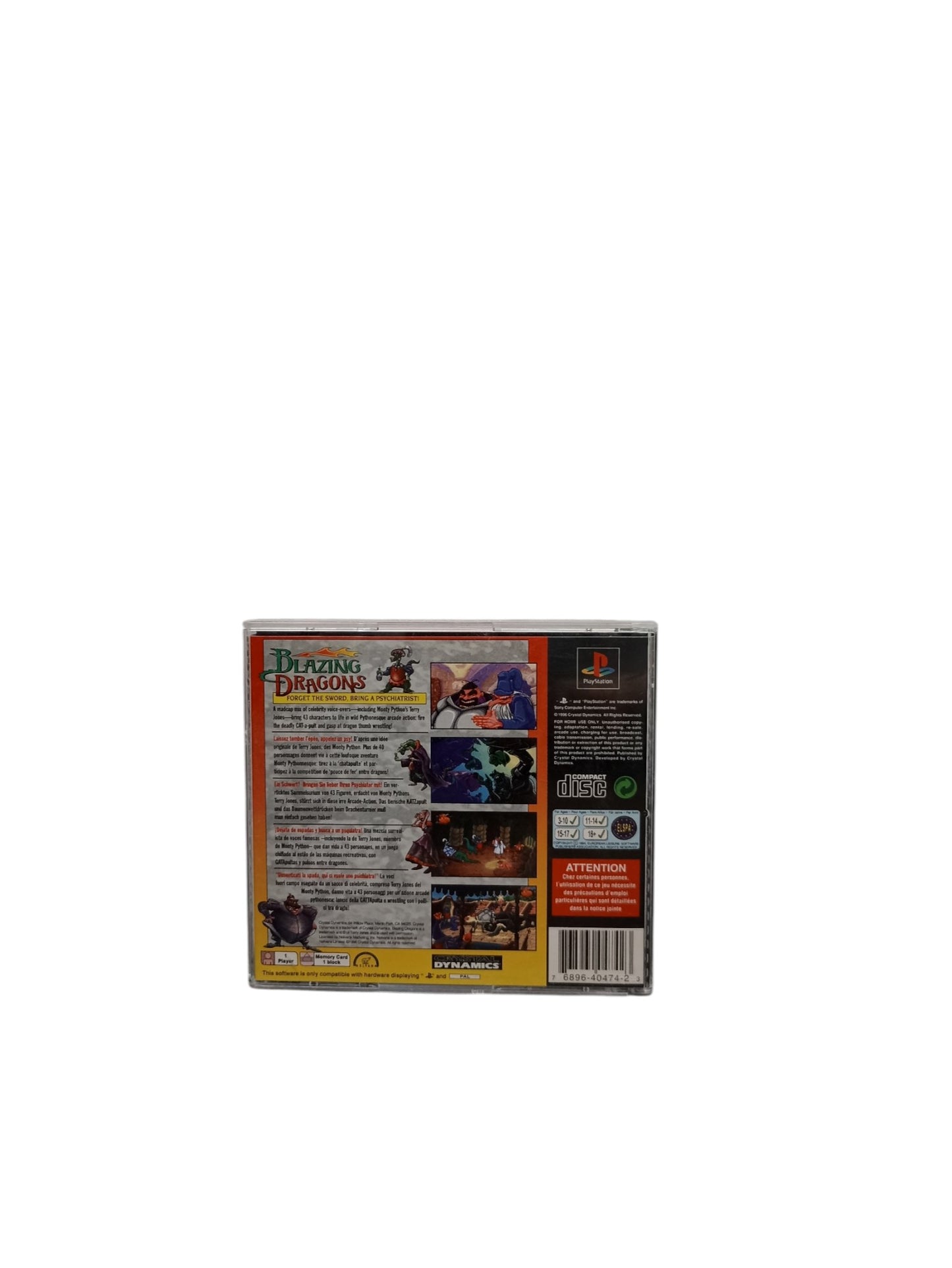 Blazing Dragons PlayStation 1 (PS1)
