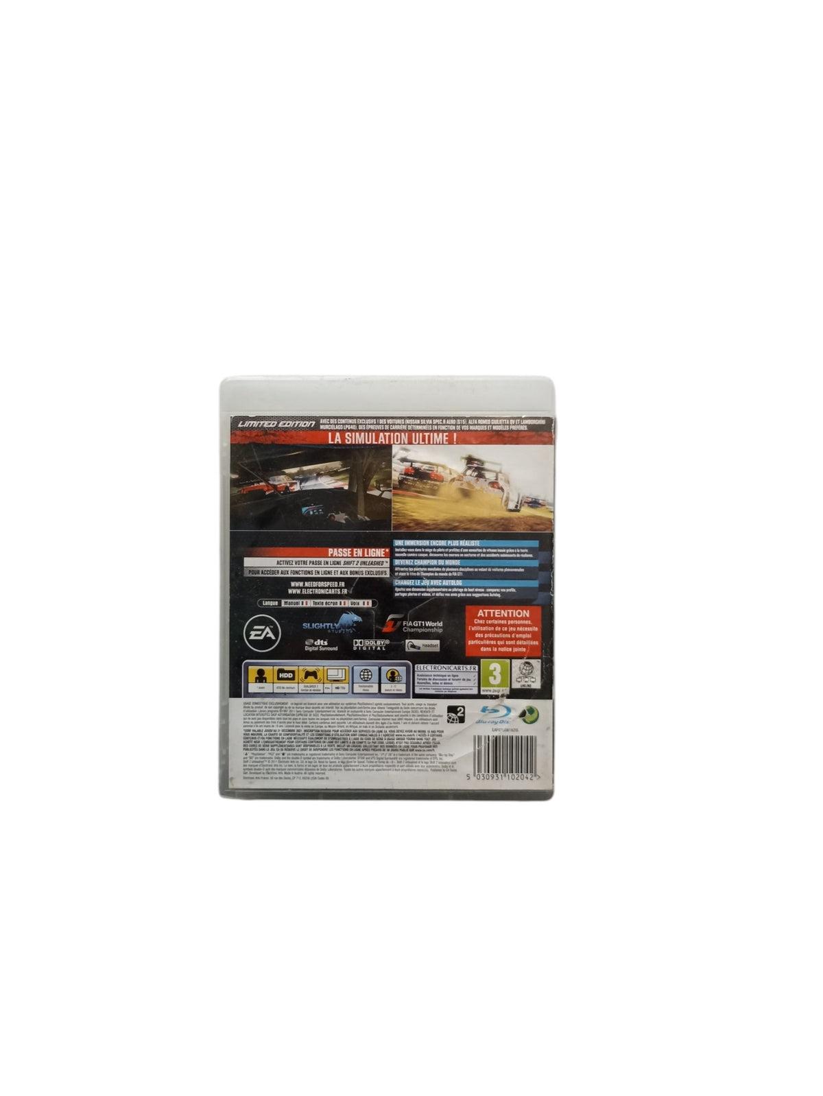 Need For Speed Shift 2 Unleashed Limited Edition Playstation 3 (PS3)