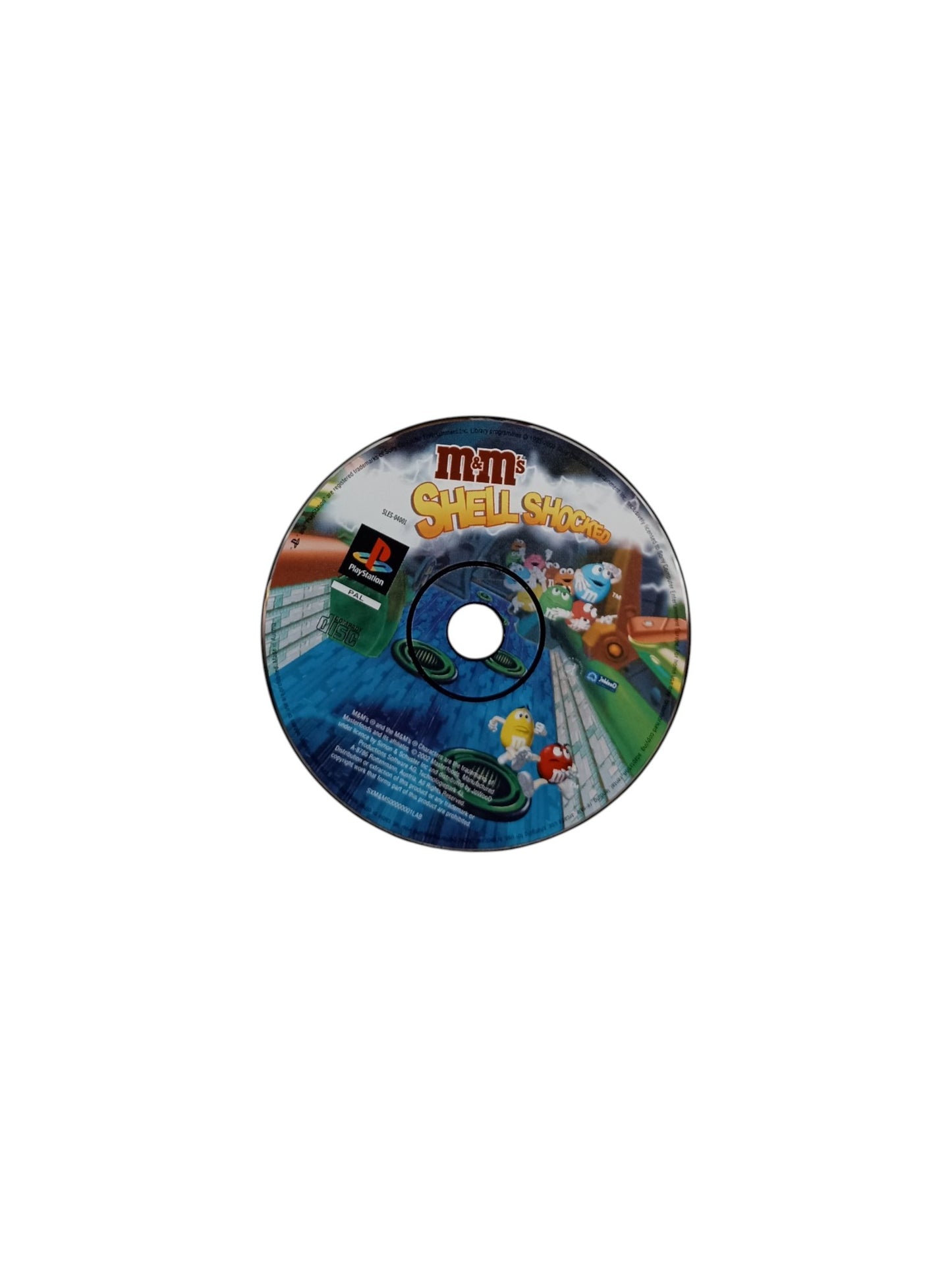CD seul M&ms Shell Shocked Playstation 1 (PS1)