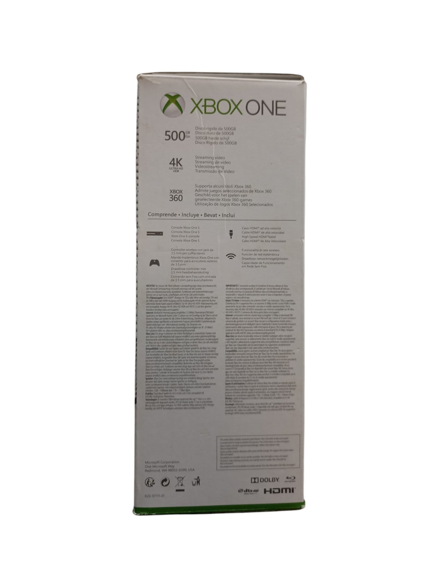 Boite seule Xbox One 500 go