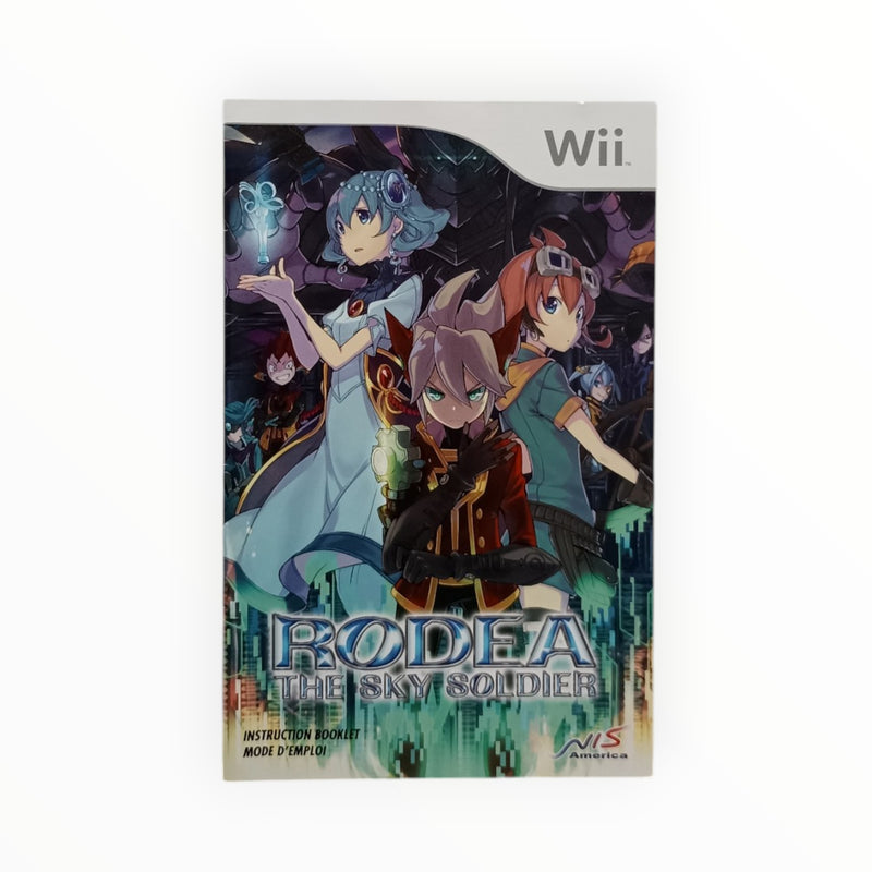 Rodea The Sky Soldier Nintendo Wii U Notice seule en Français