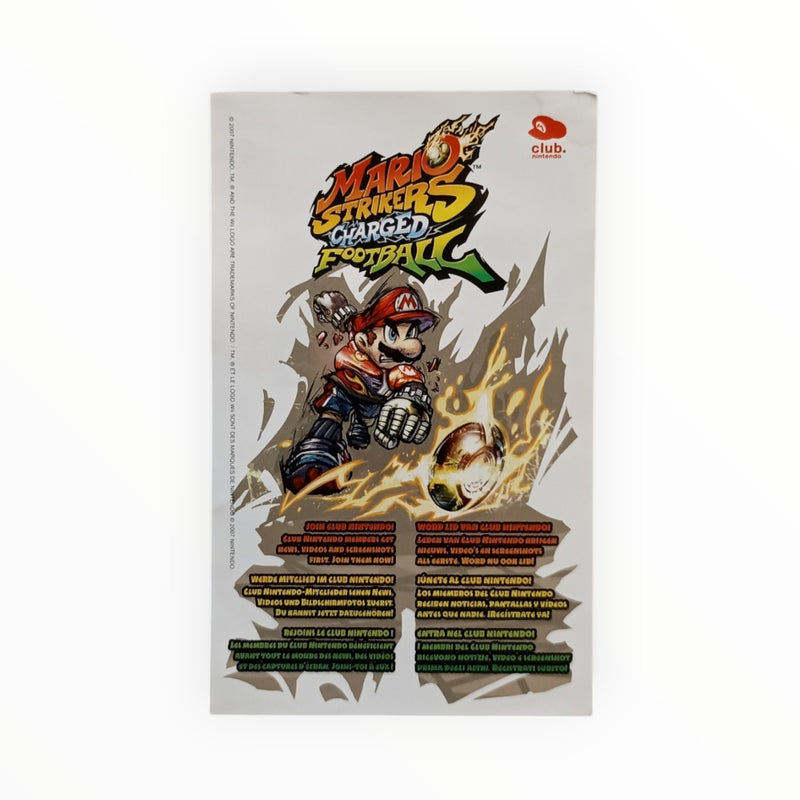 carte VIP non gratté seule Mario Strikers Charged Football Nintendo Wii