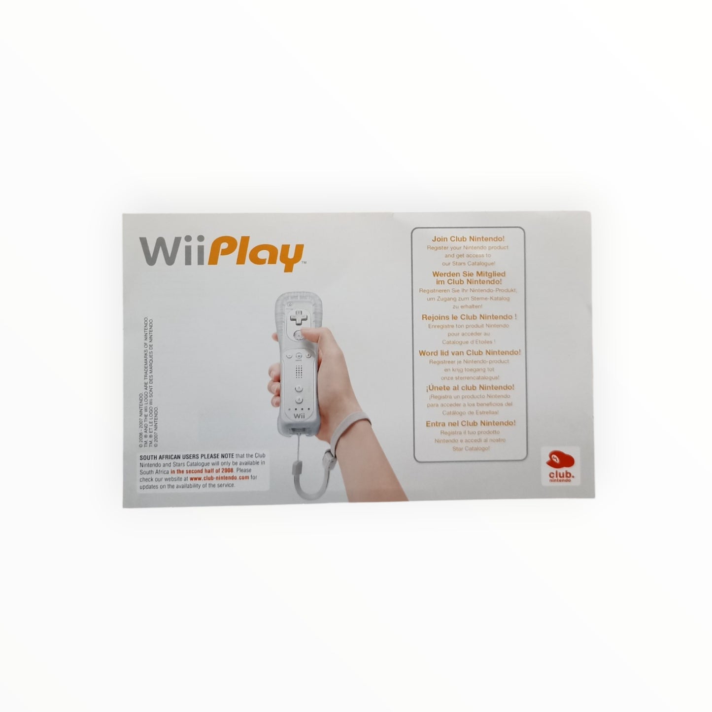 carte VIP seule - Wii Play - Nintendo Wii