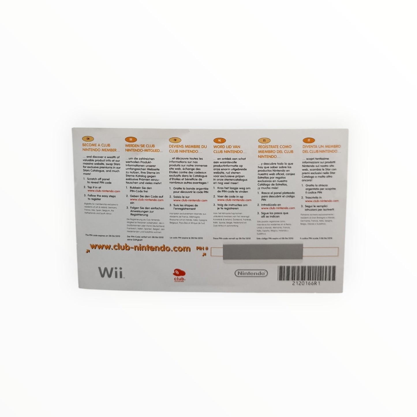 carte VIP seule - Wii Play - Nintendo Wii