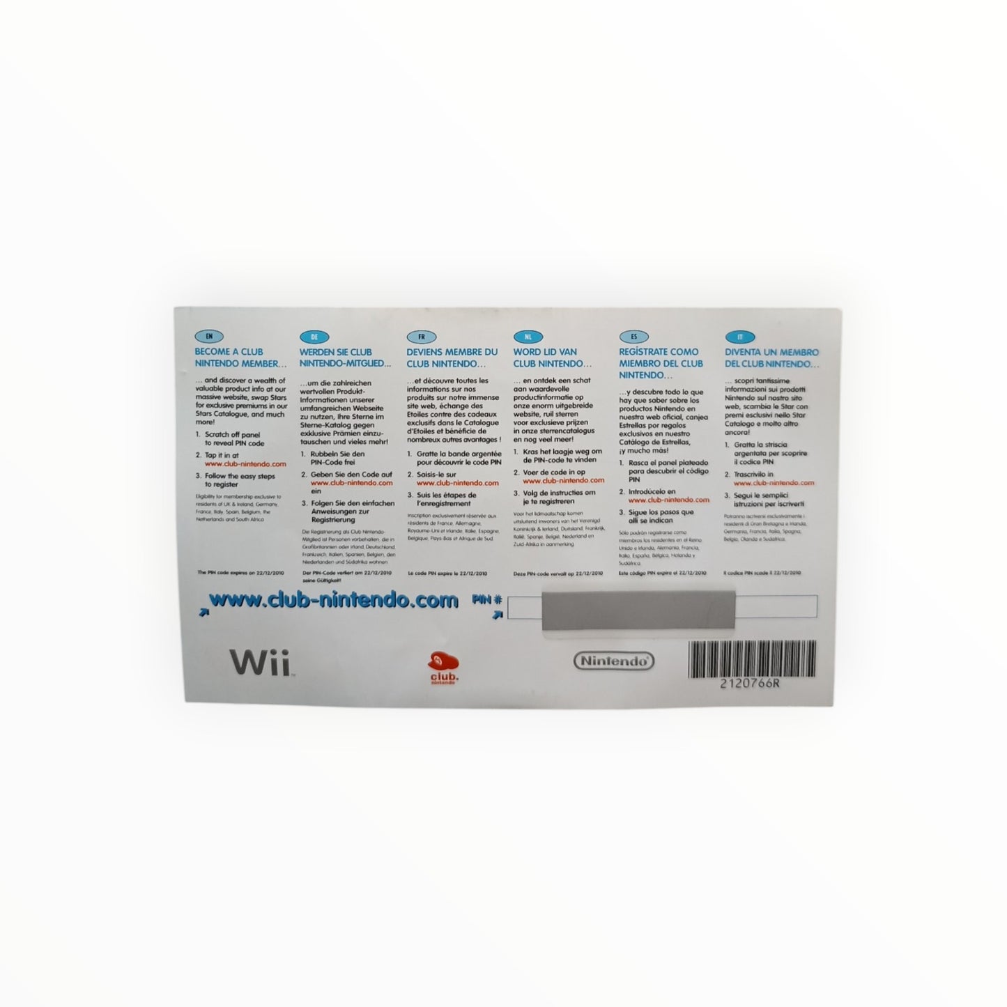 carte VIP seule non grattée Mario Party 8 Nintendo Wii