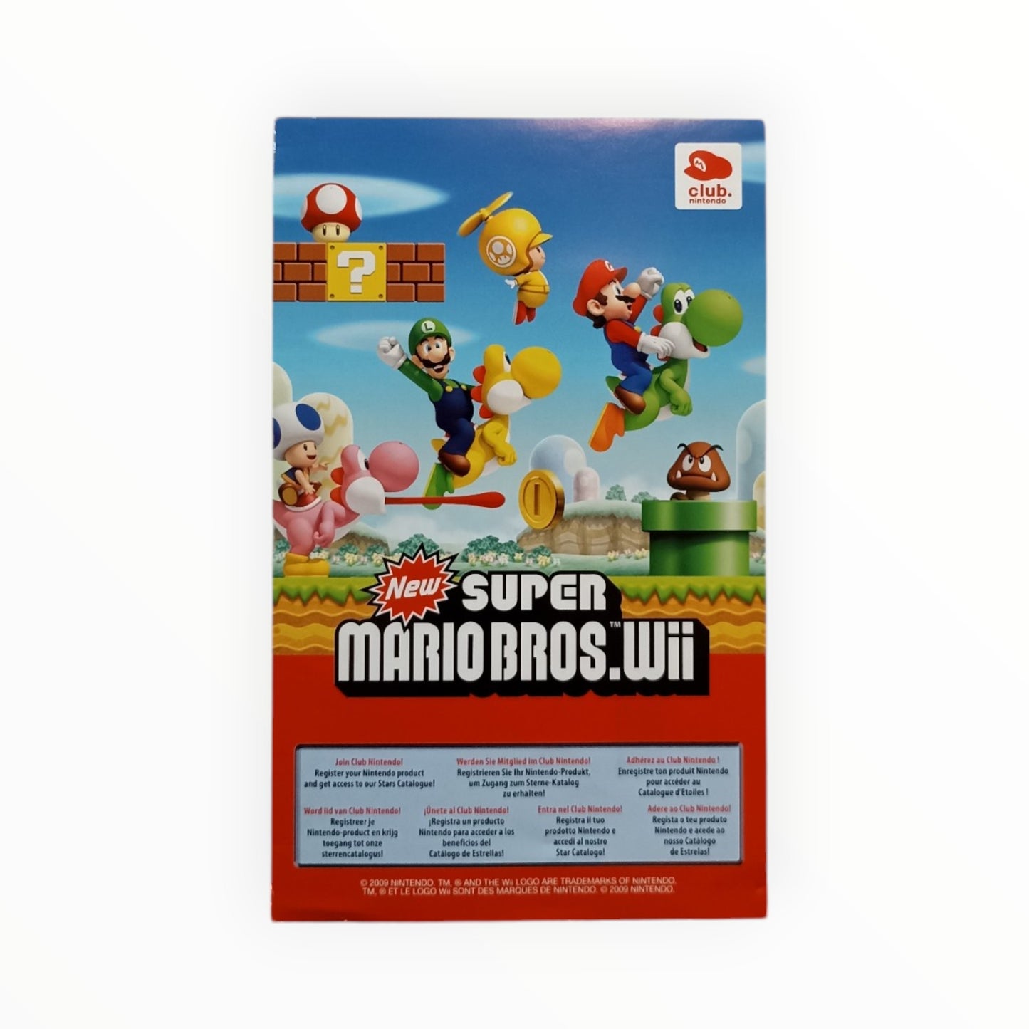 carte VIP seule non grattée New Super Mario Bros Wii