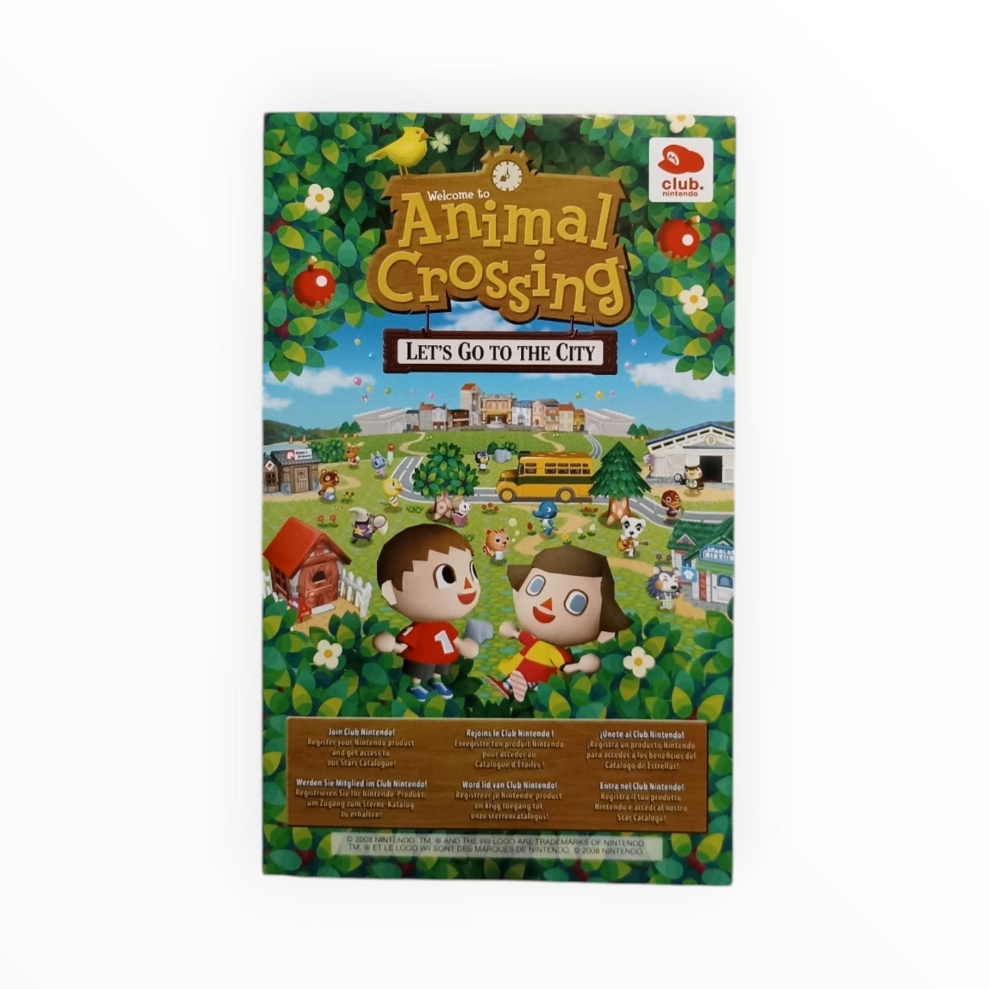 Animal Crossing Let’s Go To The City Carte VIP Wii non gratté version français