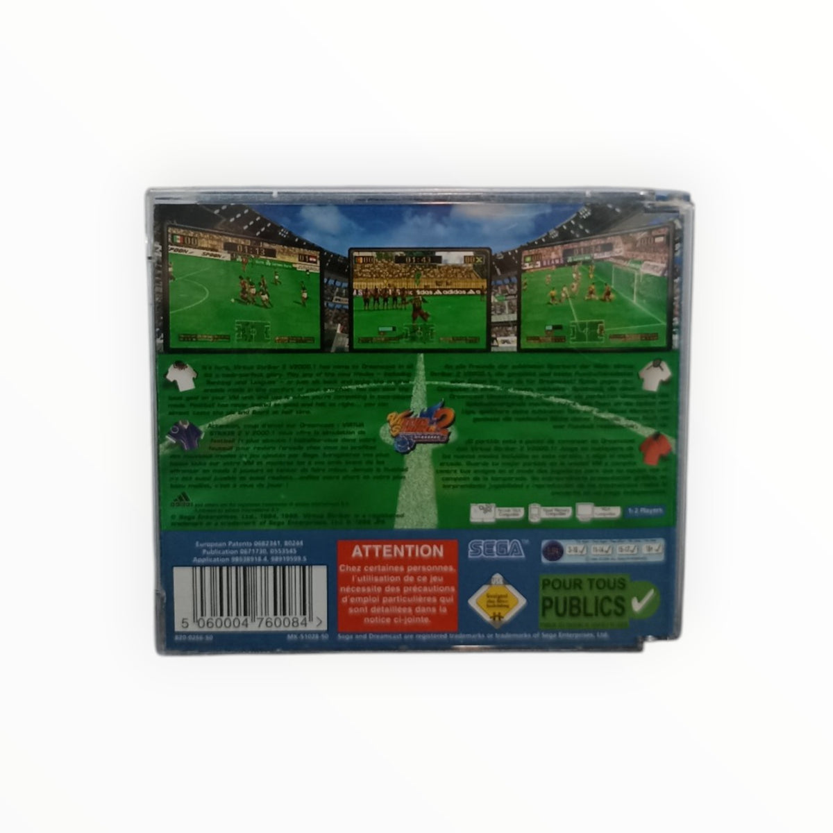 Virtua Striker 2 Version 2000.1 Dreamcast FRA complet