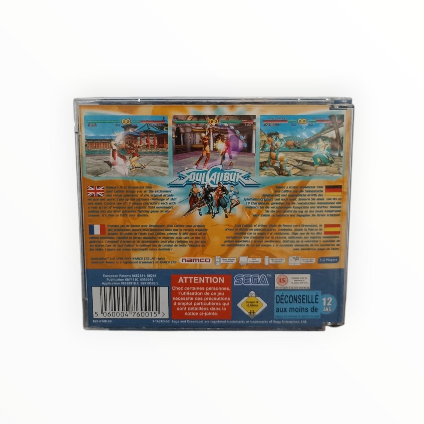SoulCalibur Dreamcast FRA complet