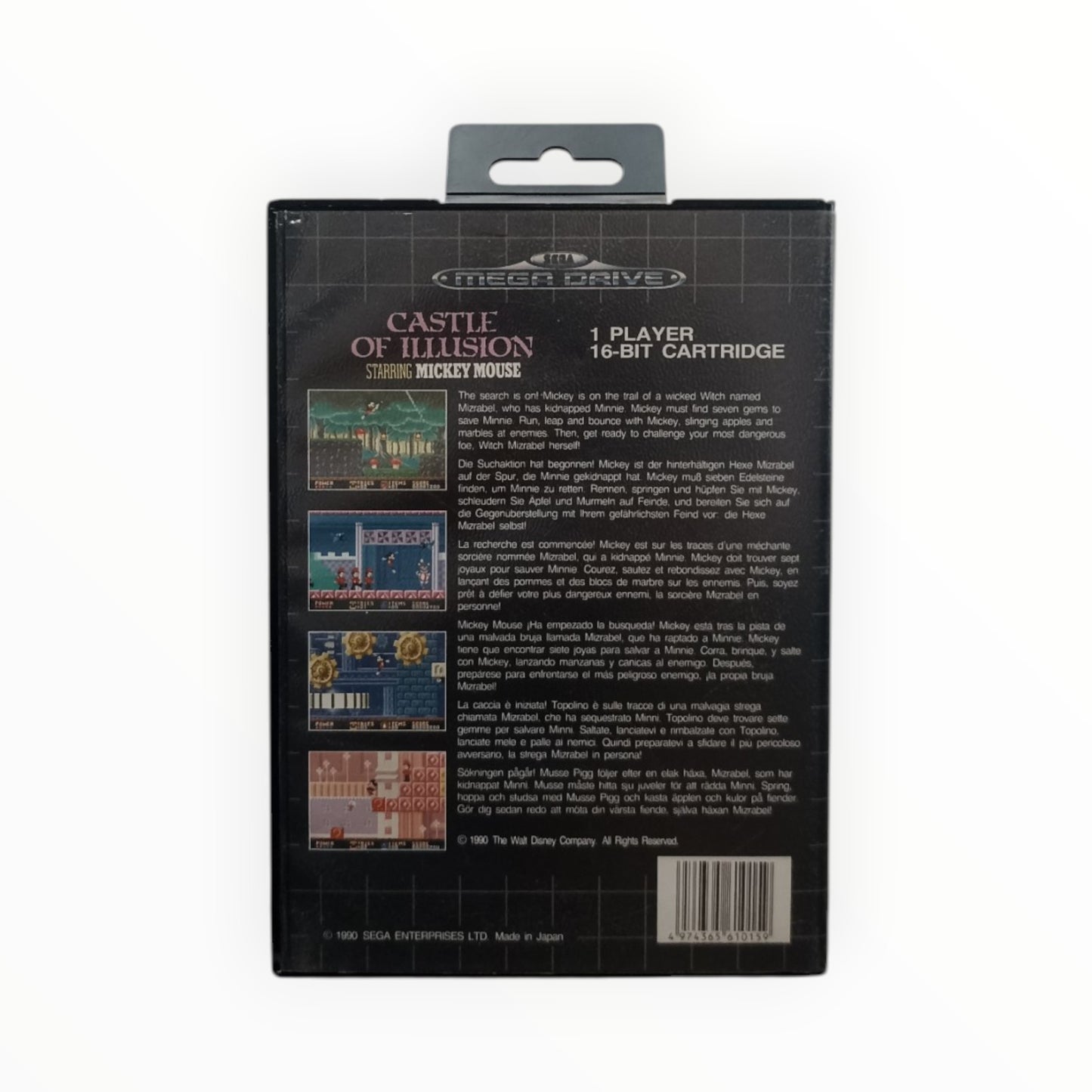 Boite + Notice Castle of Illusion Starring Mickey Mouse Mega Drive FRA