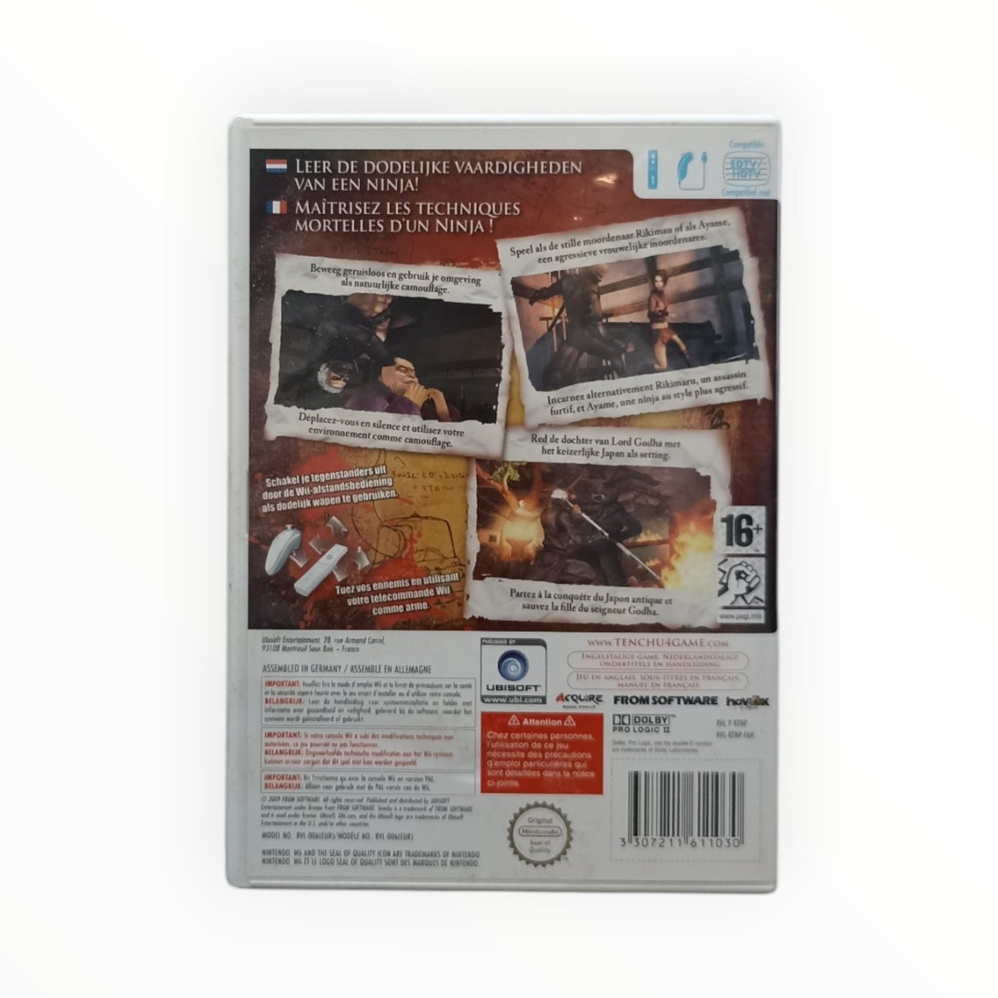 Tenchu Shadow Assassins Complet PAL Nintendo Wii (Wii)