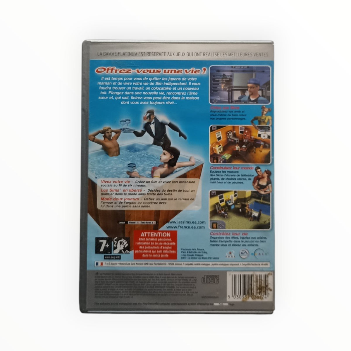Les Sims Platinum Complet PAL PlayStation 2 (PS2)