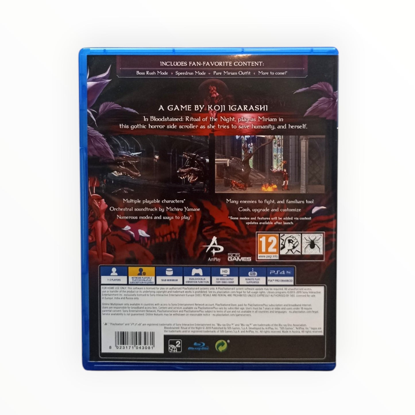 Bloodstained Ritual of the Night Boîtier steelbook EUR PlayStation 4 (PS4)
