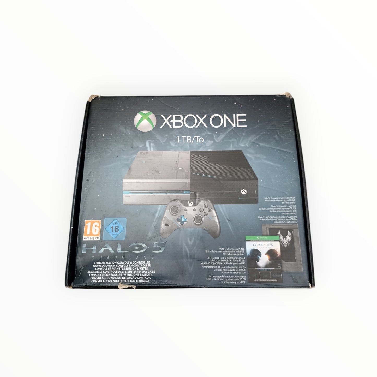 Boite + Cale seule pour console Xbox One 1 To Version Halo