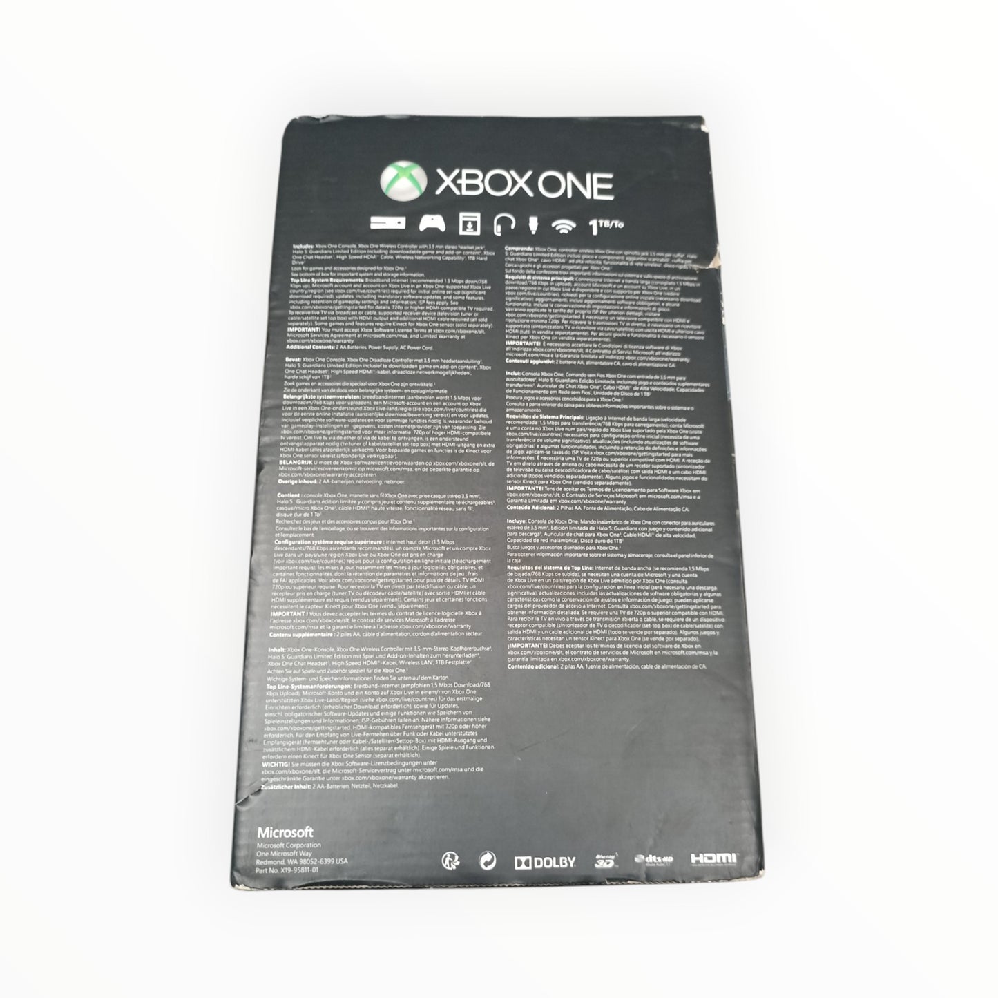 Boite + Cale seule pour console Xbox One 1 To Version Halo