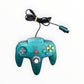 Manette Bleue Transparent Nintendo 64 (N64) avec arrière transparent