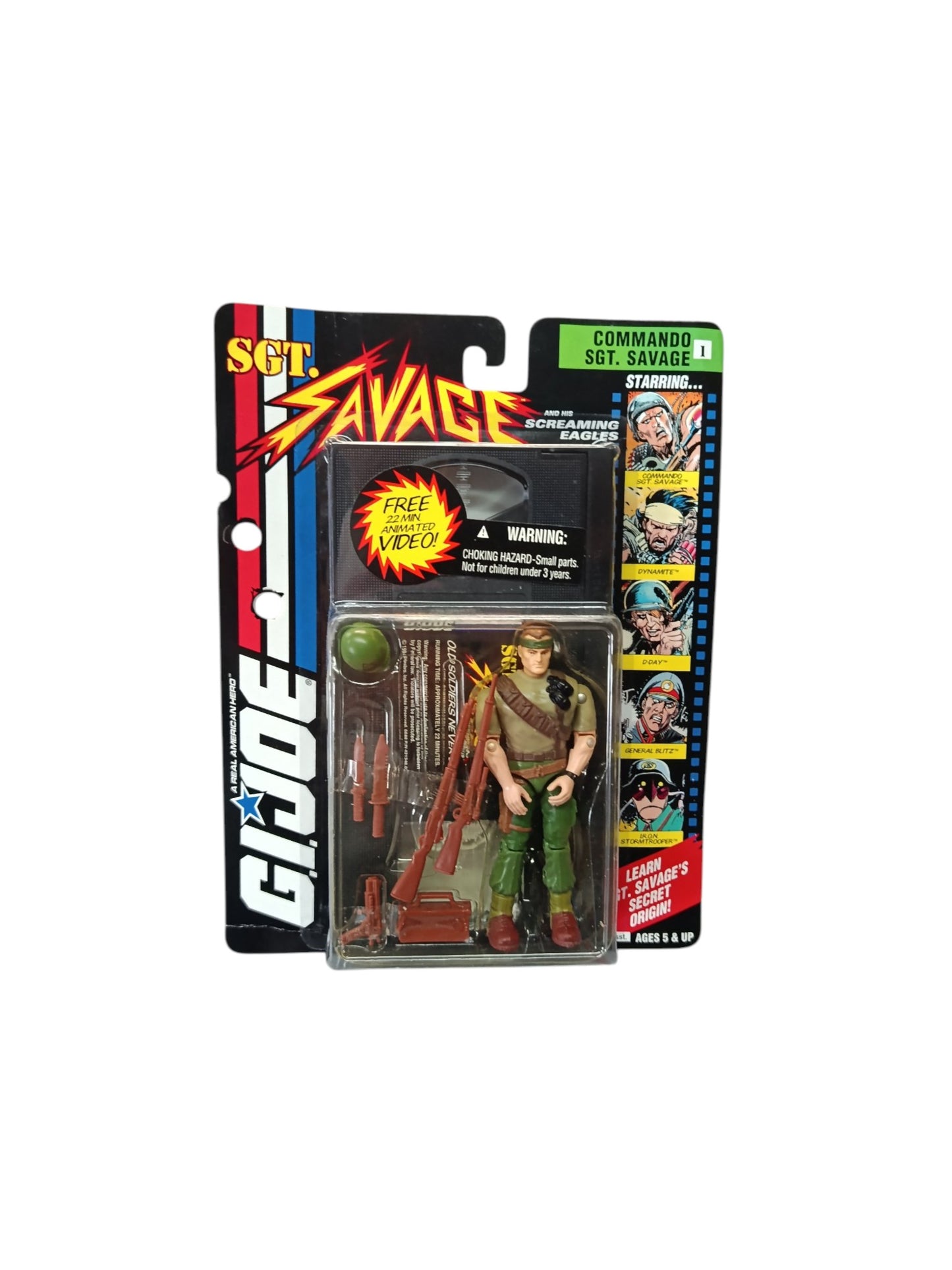 Figurine GI Joe Sgt Savage Commando Neuf