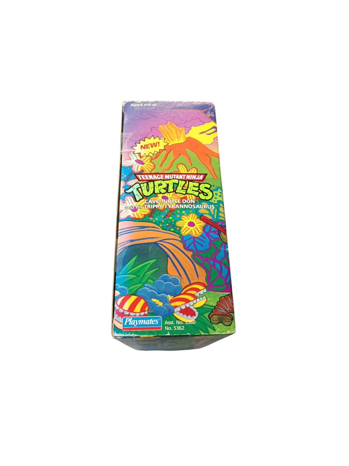 Figurine Tortues Ninja Cave Turtle Don avec dinosaure Neuf