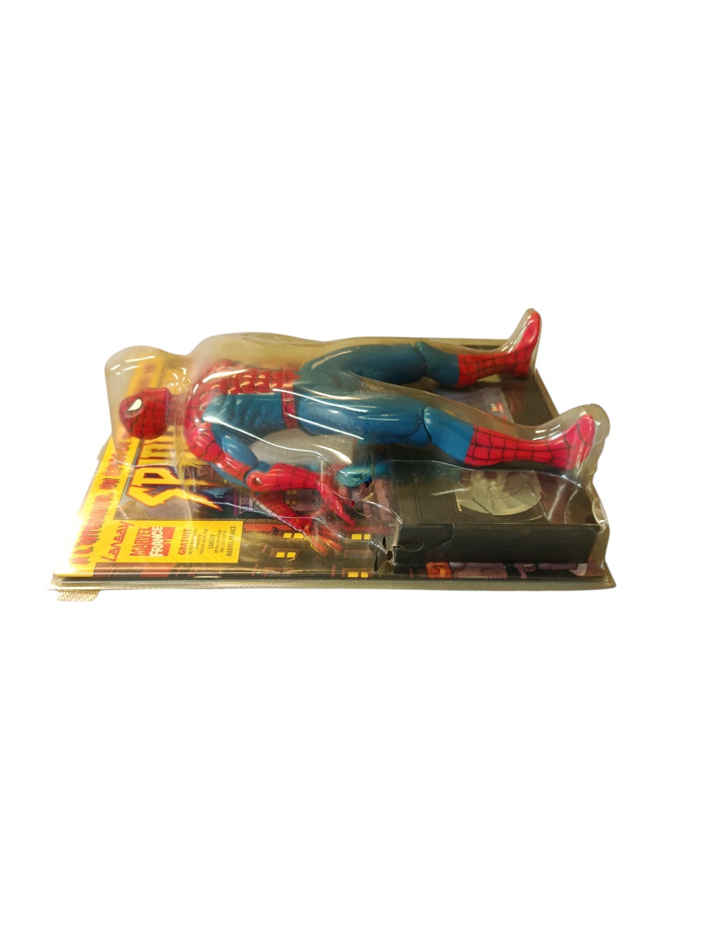 Figurine Spider-Man avec cassette VHS Marvel France en blister