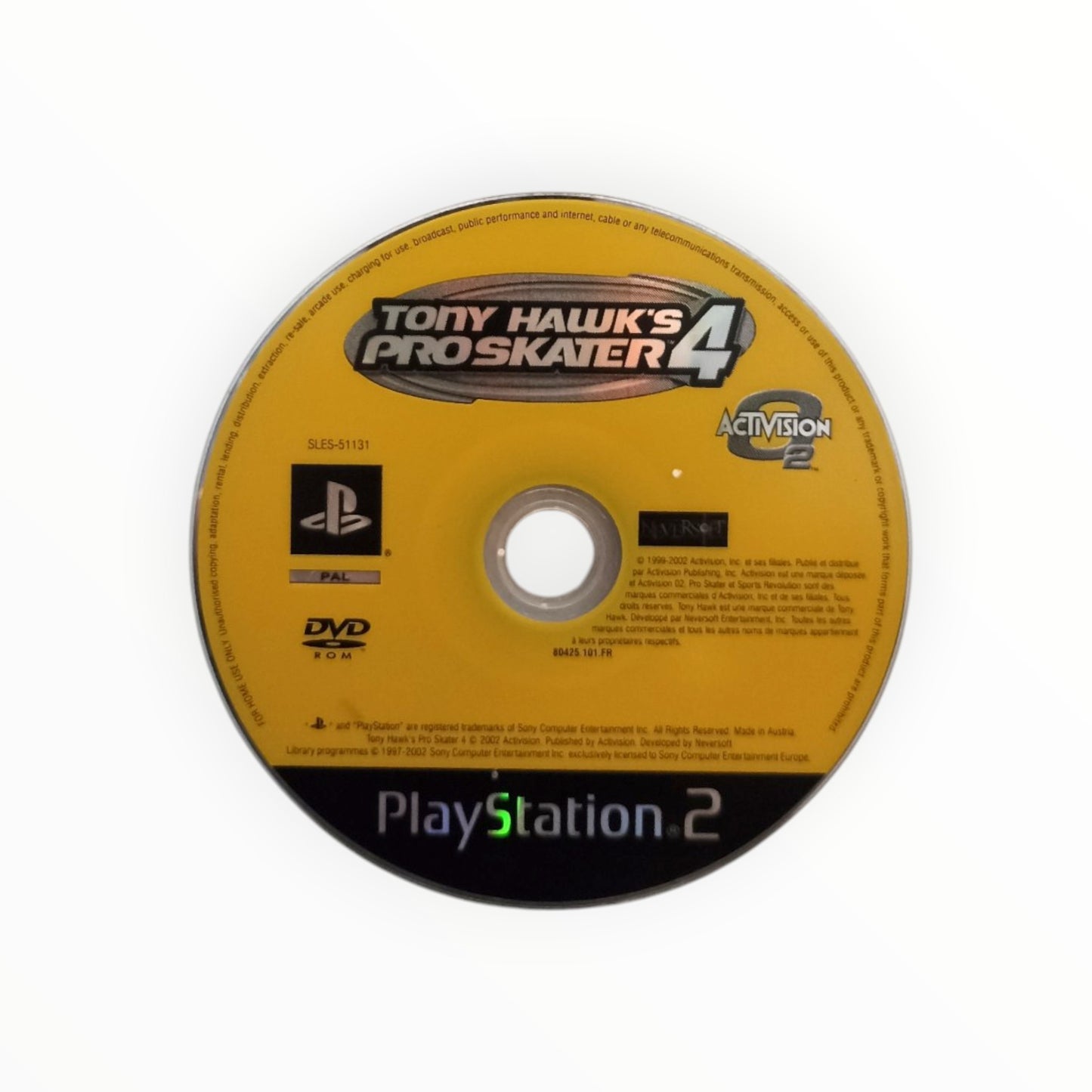 CD seuls Tony Hawk's Pro Skater 4 PlayStation 2 PS2