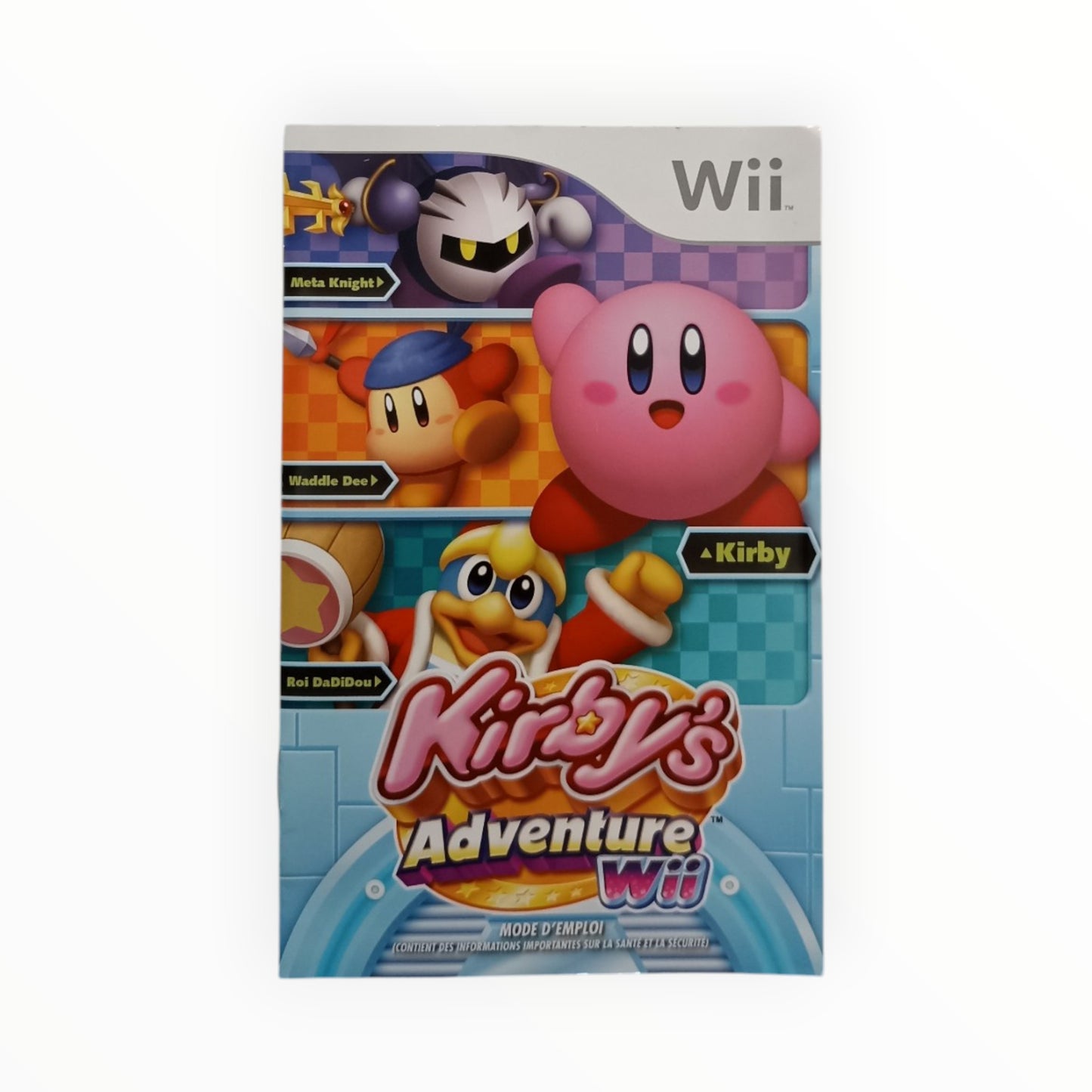 Notice Kirby's Adventure Nintendo Wii