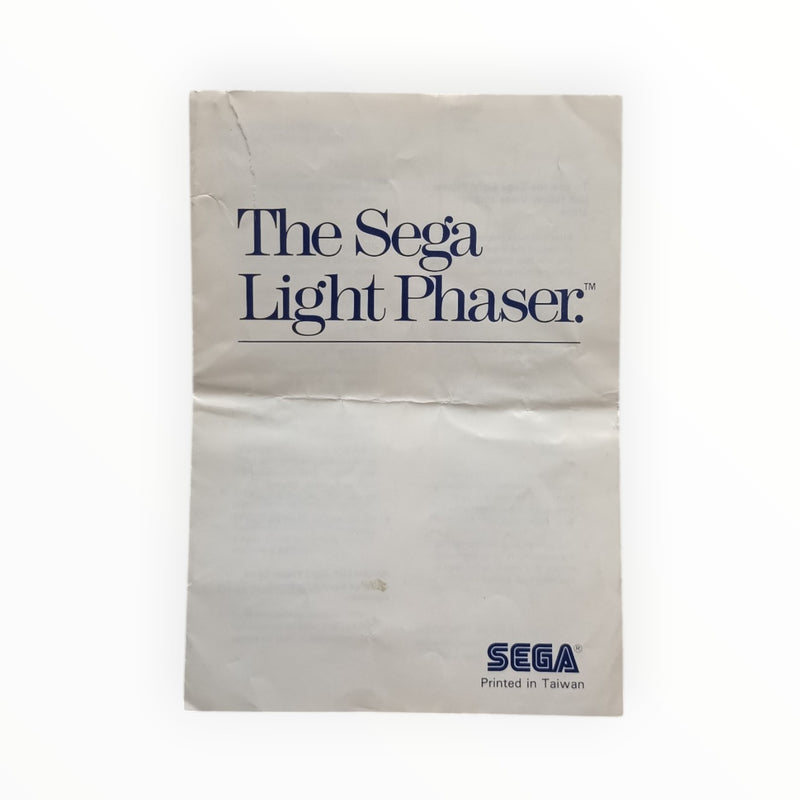 The Sega Light Phaser Notice Sega Master System