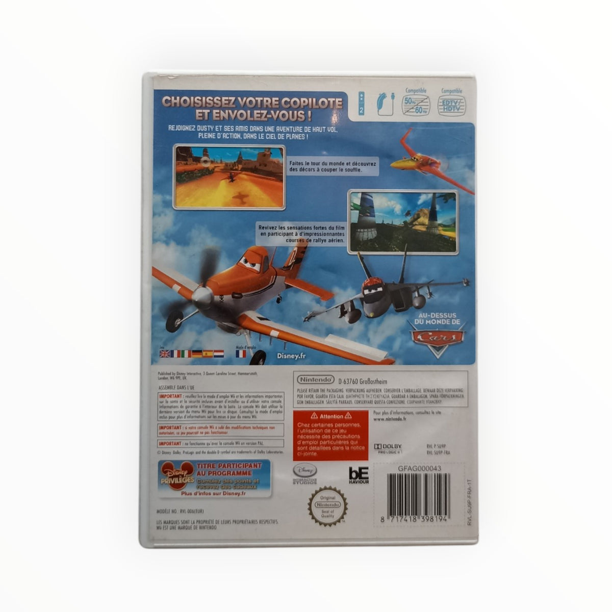 Disney Planes Nintendo Wii FRA