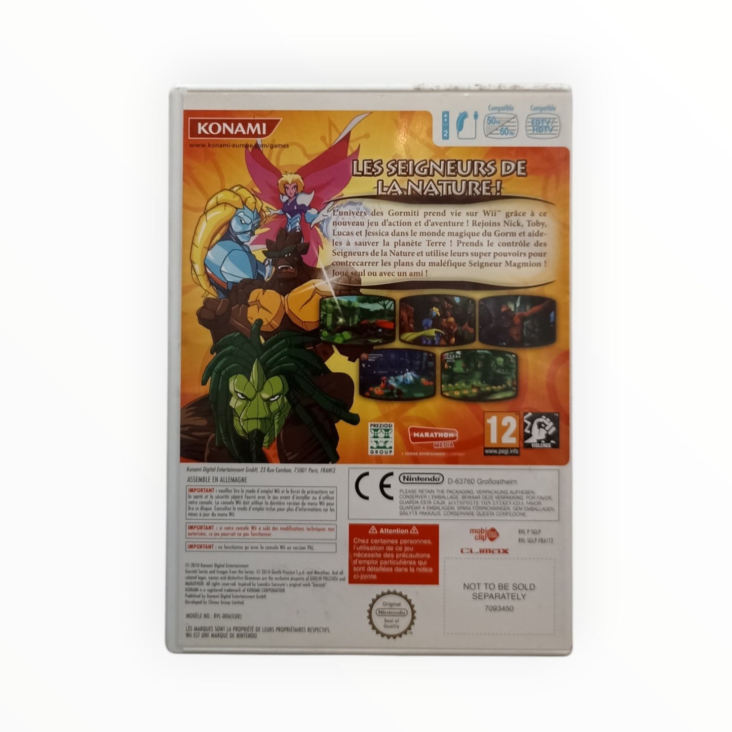 Gormiti Les Seigneurs de la Nature Nintendo Wii Complet FRA