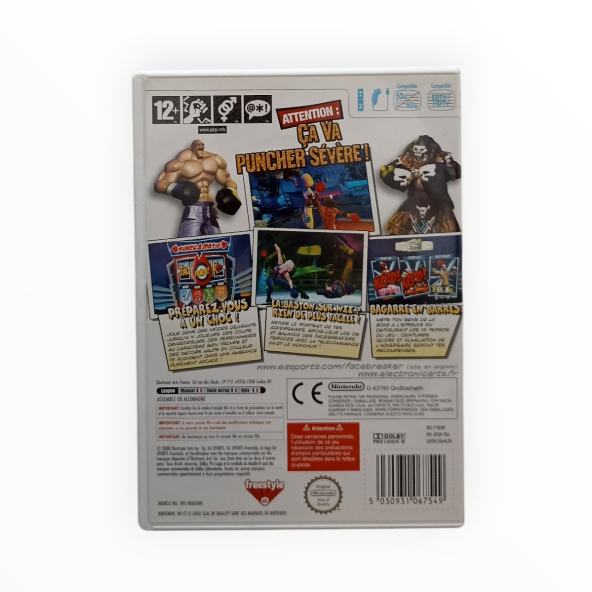 FaceBreaker KO Party complet PAL EUR Nintendo Wii