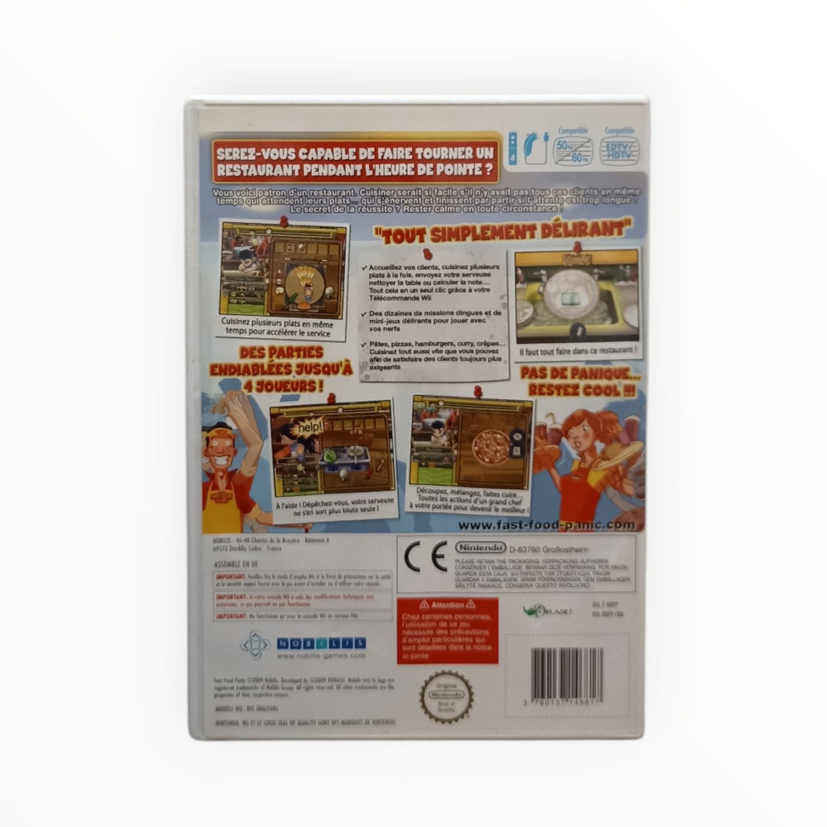Fast Food Panic complet PAL EUR Nintendo Wii