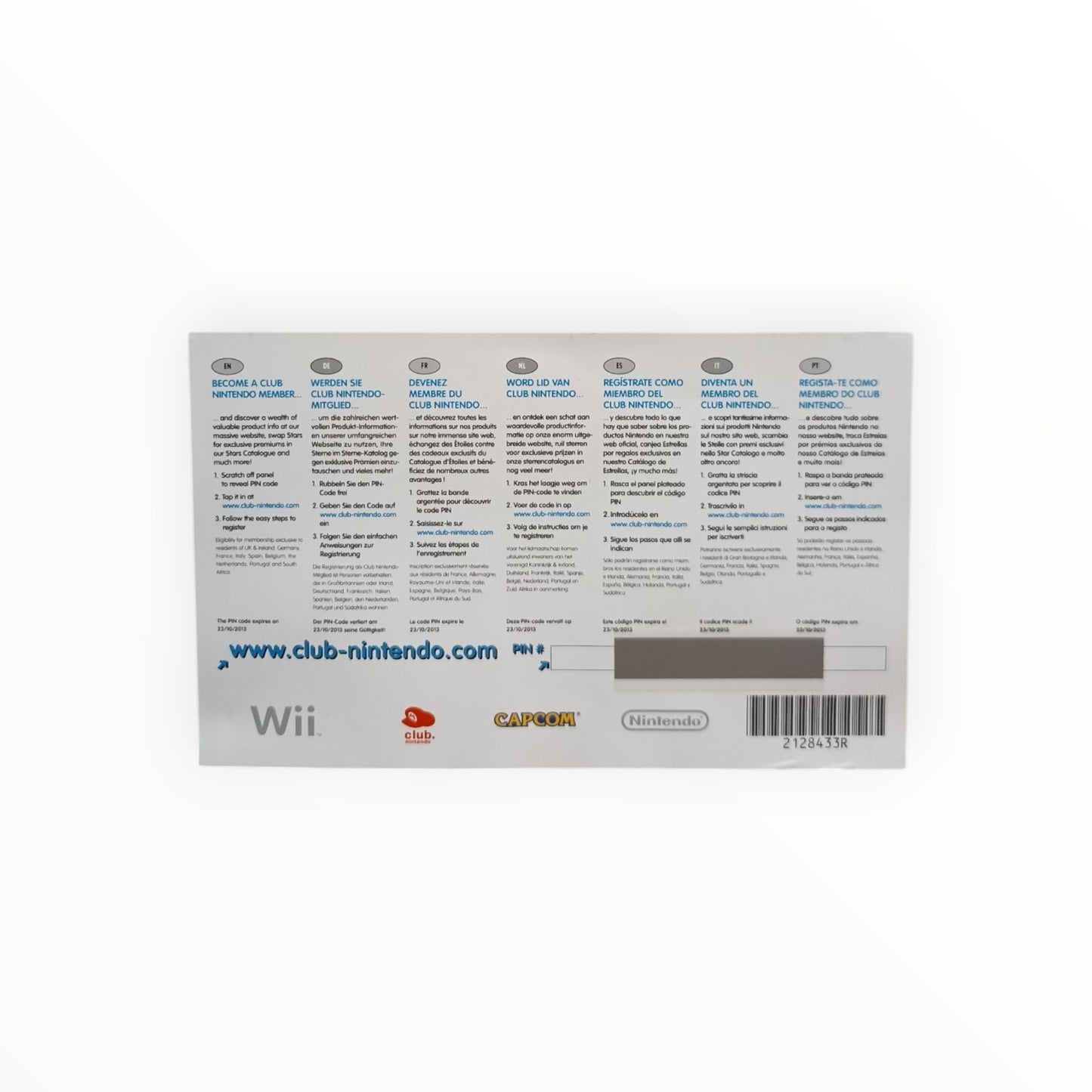Carte VIP Monster Hunter 3 Tri Nintendo Wii PAL