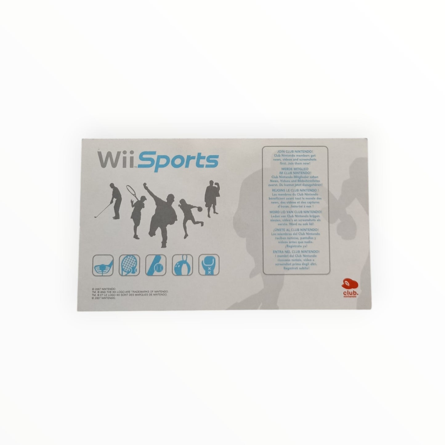 Carte VIP Wii Sports Nintendo Wii PAL