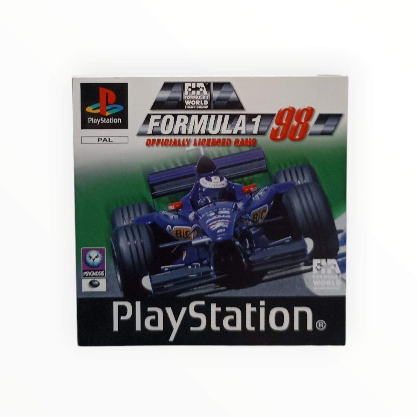 Notice Formula 1 98 Officially Licensed Game Playstation 1 (PS1) UK