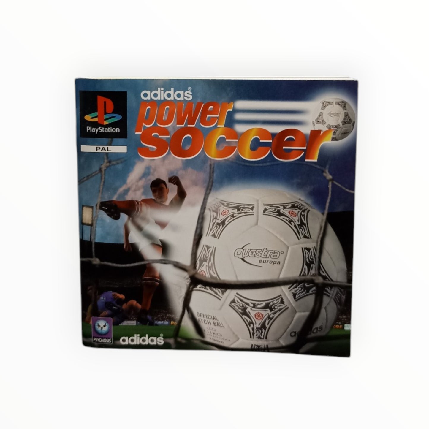 Notice adidas Power Soccer Playstation 1 (PS1) PAL