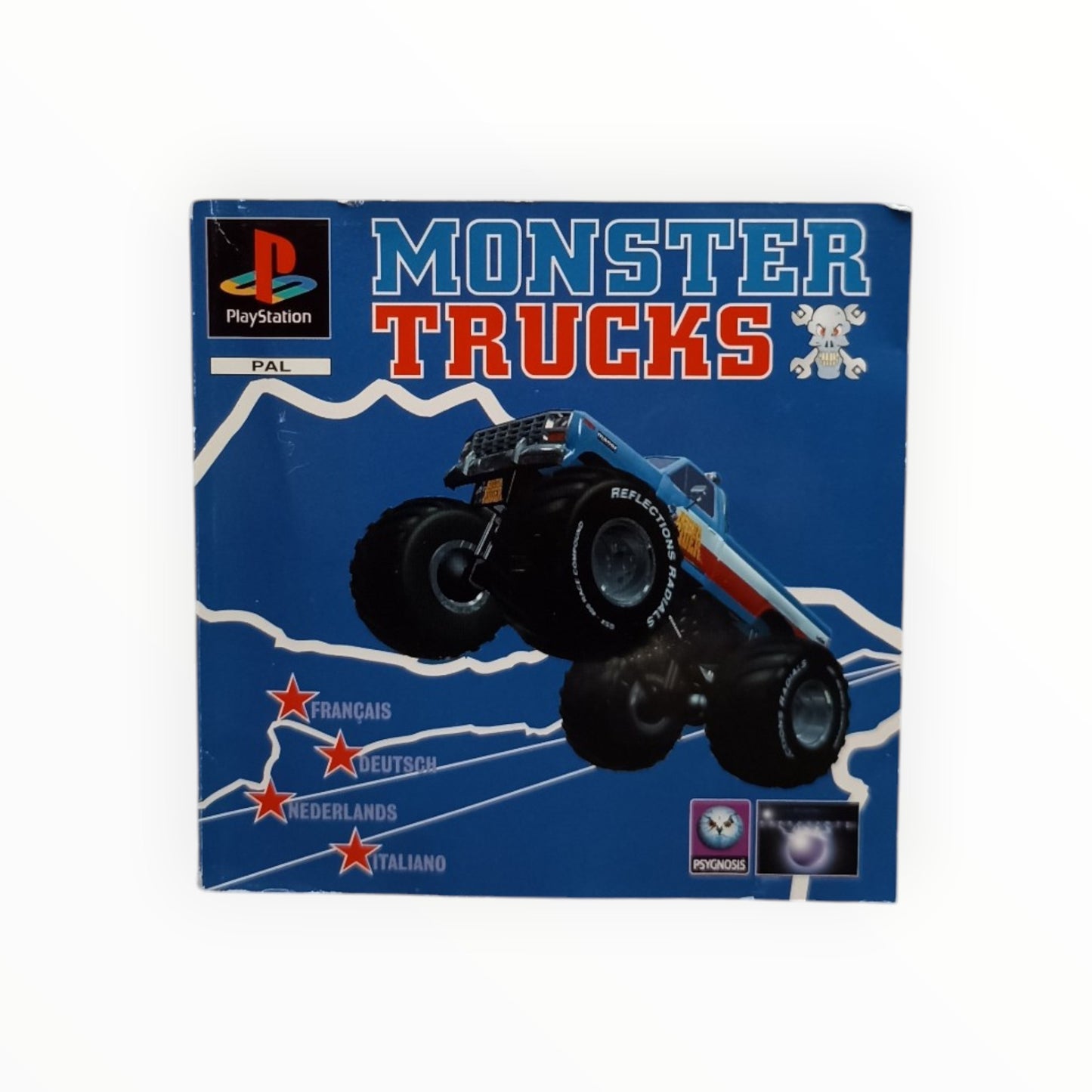 Notice Monster Trucks Playstation 1 (PS1) PAL
