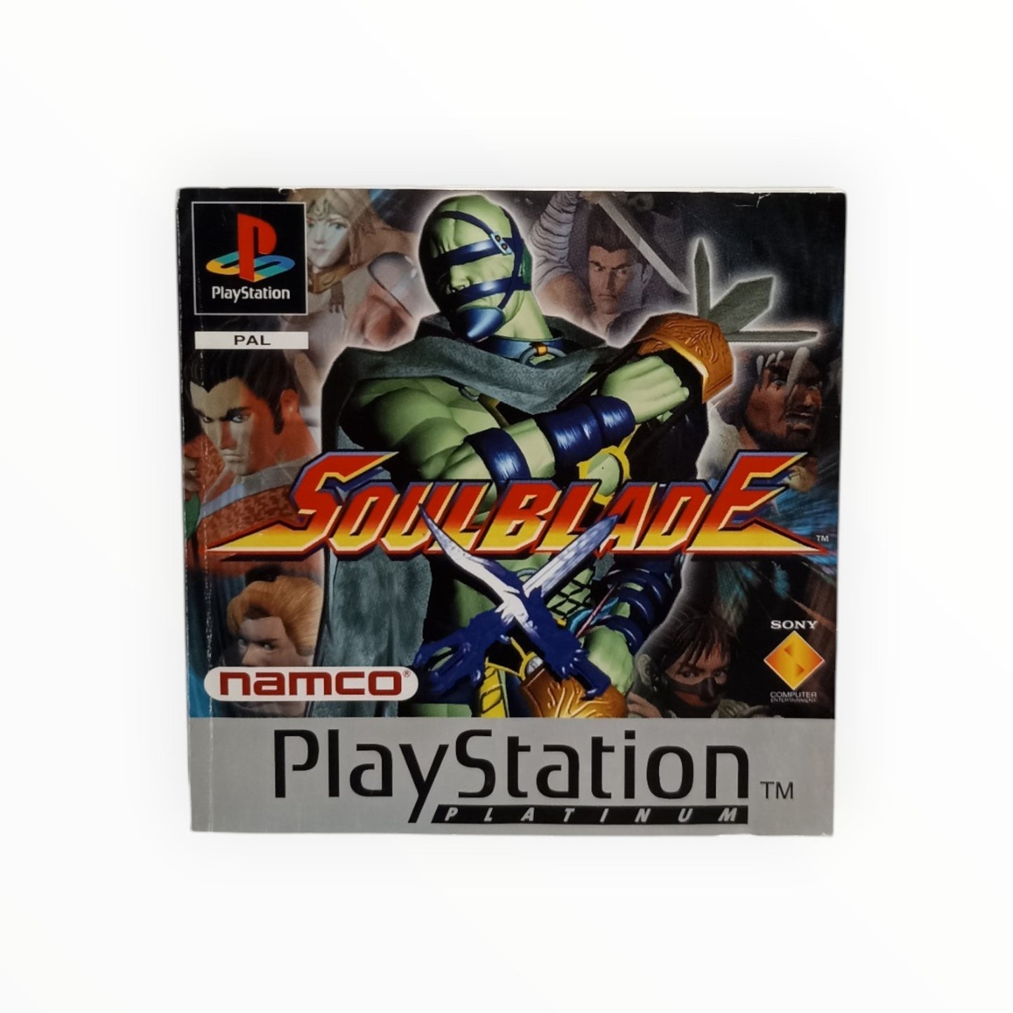 Notice SoulBlade Playstation 1 (PS1) PAL Version Platinum
