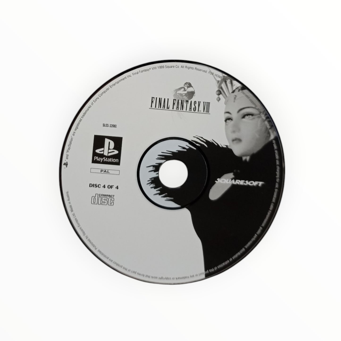 CD seul Final Fantasy VIII (disc 4 sur 4) PlayStation 1 PS1 Version français