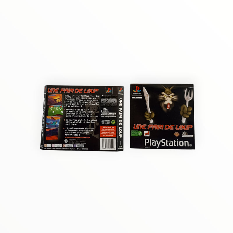 Jaquette avant et arrière Une Faim de Loup Playstation 1 (PS1)