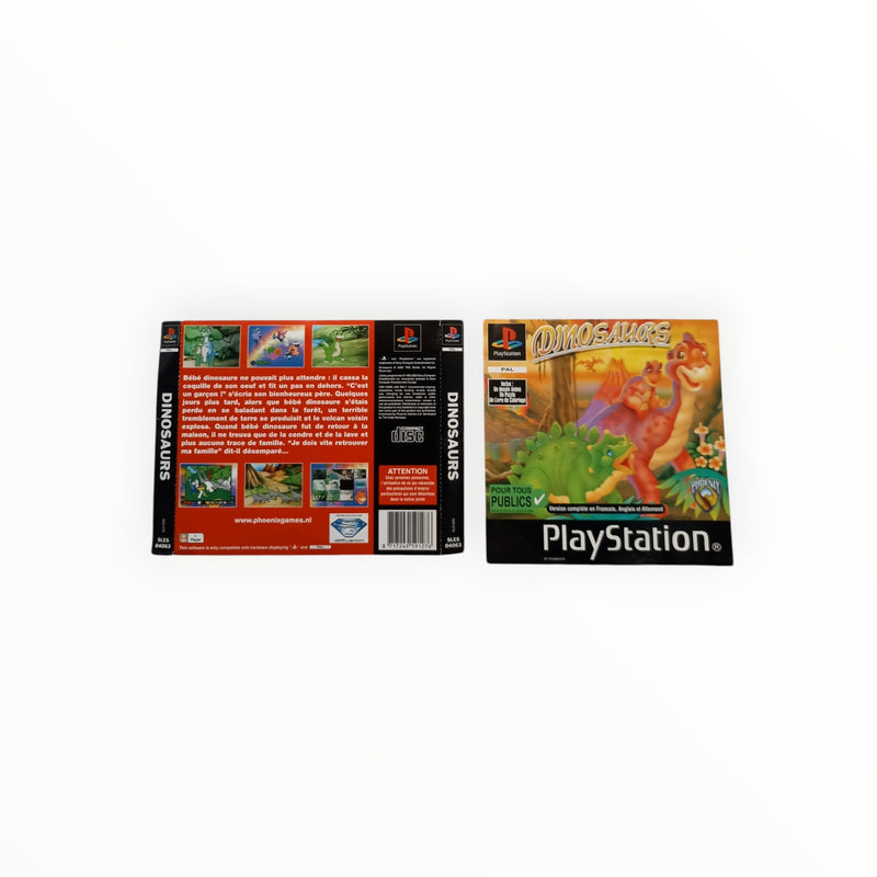 Jaquette avant et arrière Dinosaurs Playstation 1 (PS1)
