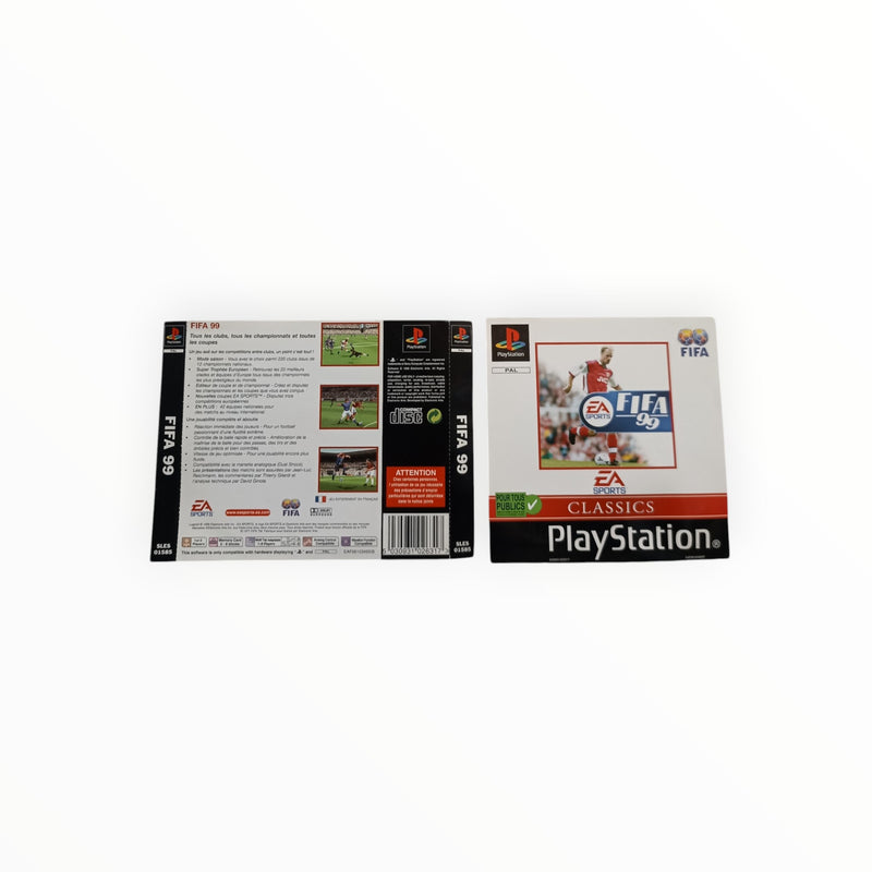 Jaquette avant et arrière Fifa 99 Playstation 1 (PS1)